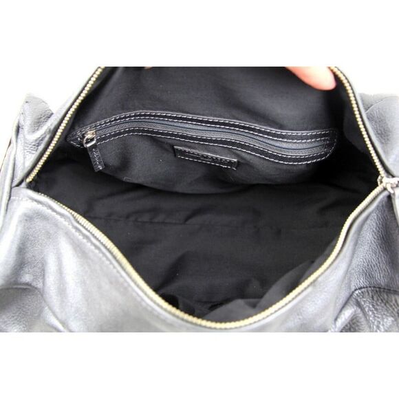 TIFFANY & FRED PARIS SOFT METALLIC GENUINE LEATHER SHOULDER BAG HANDBAG PURSE - Picture 7 of 12